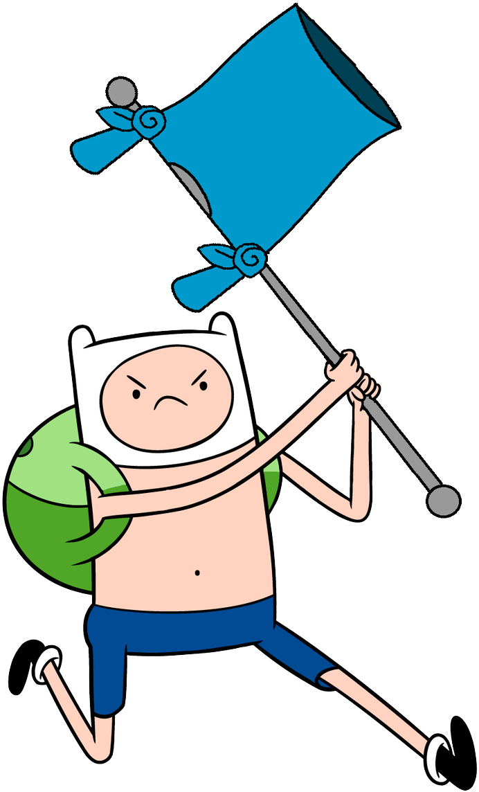 Angry Finn The Human Png (pink, olive, white, teal, black)