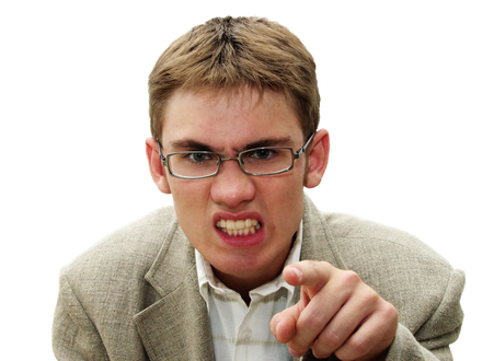 Angry Person Png Pic (black, silver)