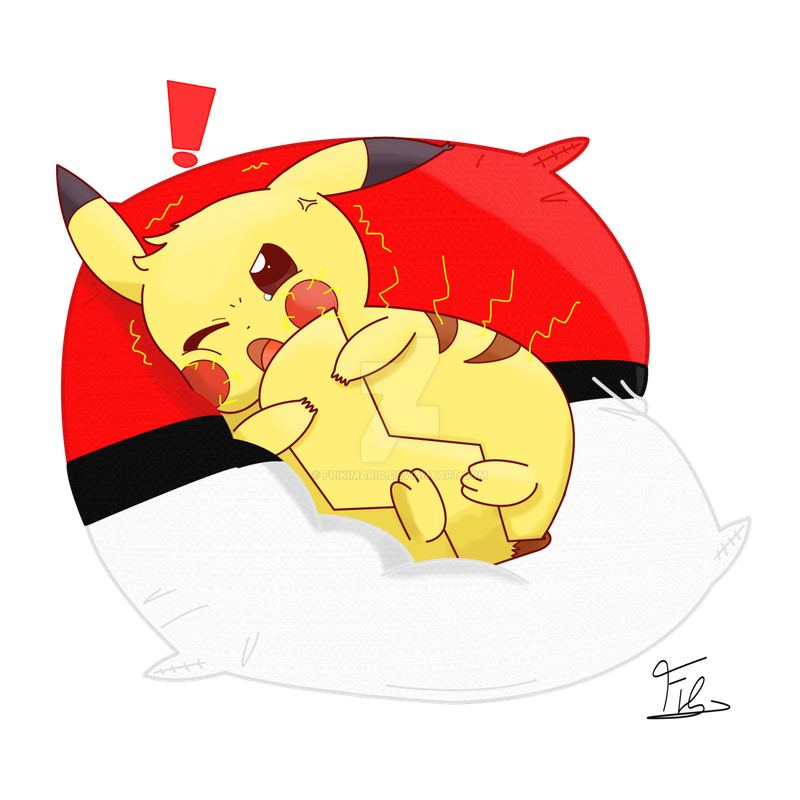 Angry Pikachu Png File (pink, chocolate, black, white, red)