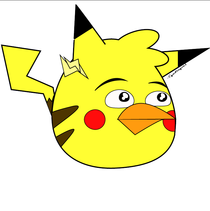 Angry Pikachu Png Transparent Image (yellow, lavender, black, white, orange)