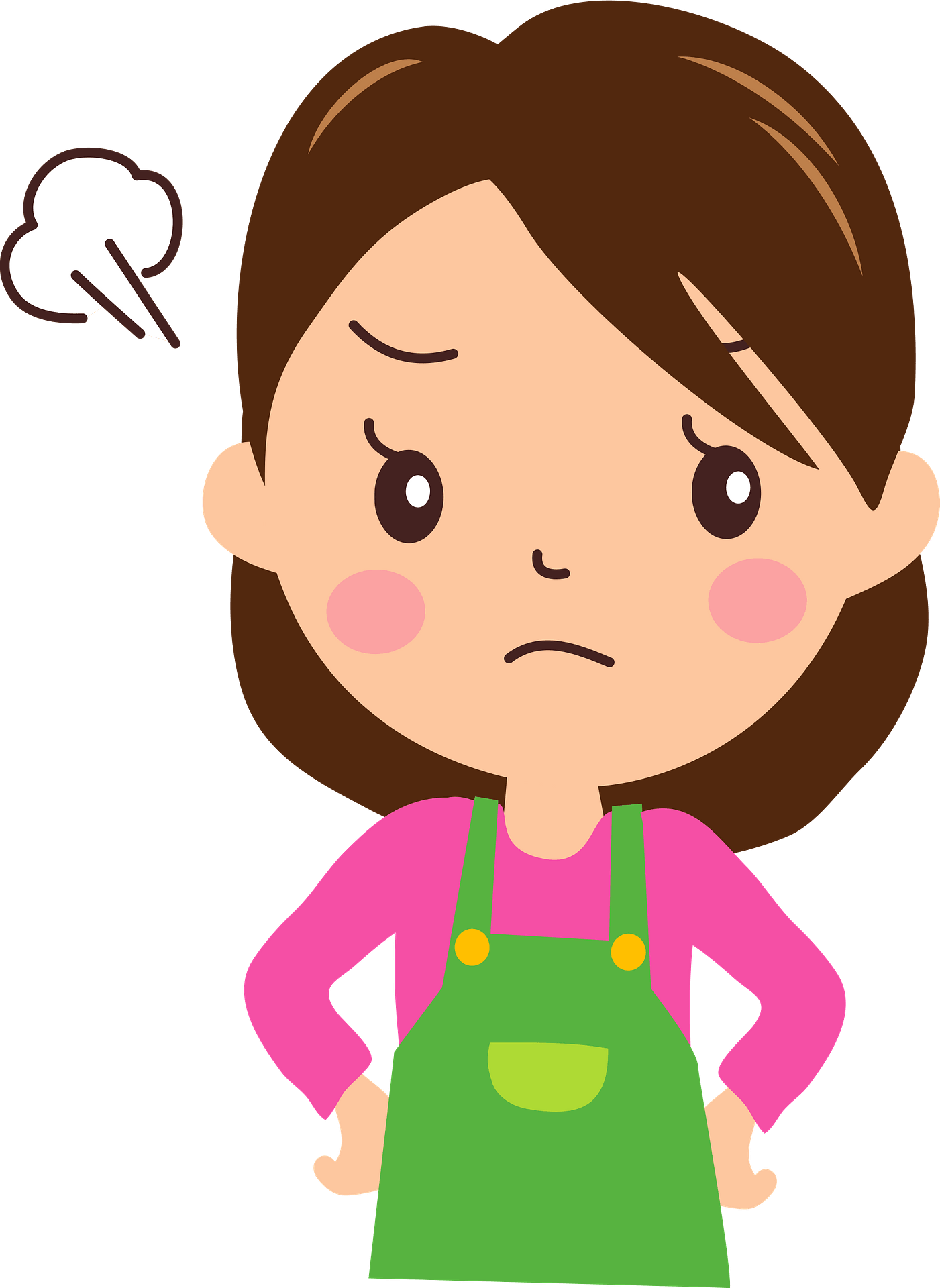 Angry Woman Png Background Image (white, pink, maroon, salmon, gray)