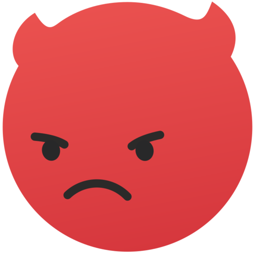 Angry Emoji Dislike Expression Emoticons Free Png Icon (black, chocolate)