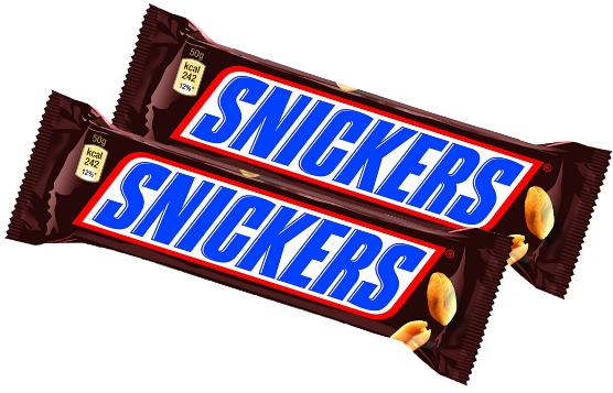 Snickers Chocolate Png Image (black, blue)