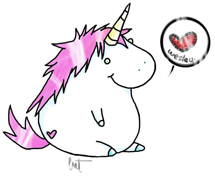 Unicorn Png File (white)