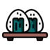 Onigiri Rice Asian Food Food Sushi Nigiri Icon Free Transparent Png Icon Download Path (white, maroon, black, gray, teal)