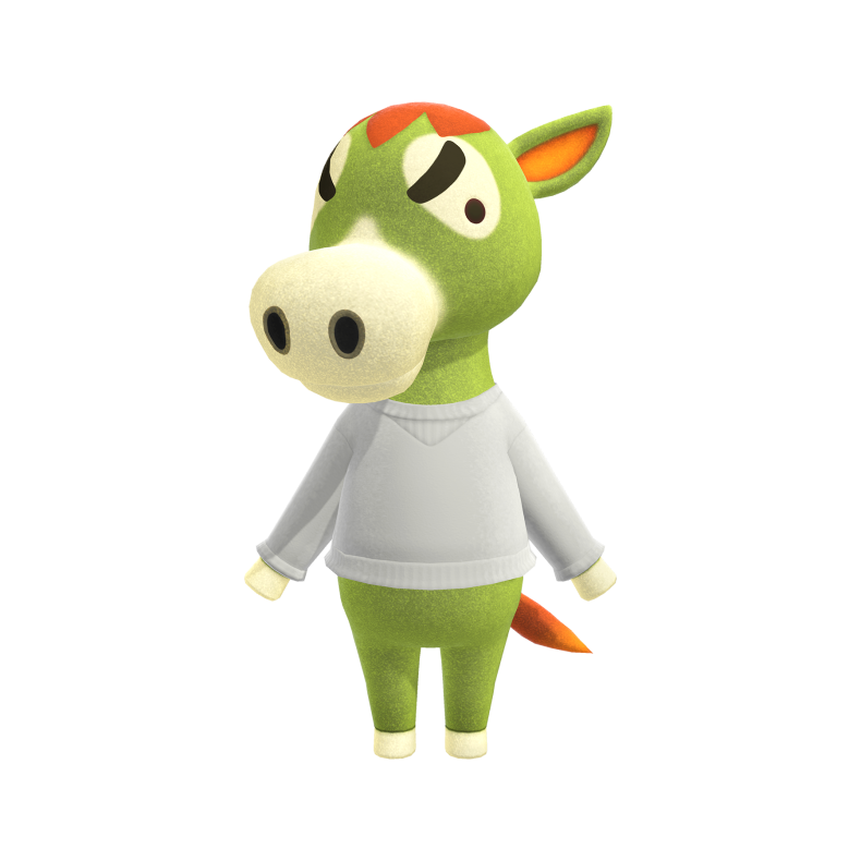 Animal Crossing Lucky Png Image (beige, black, silver)