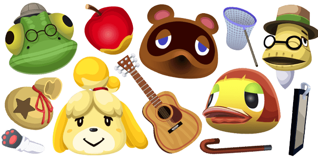 Animal Crossing Lucky Png Isolated Hd (pink, black, red, gold)