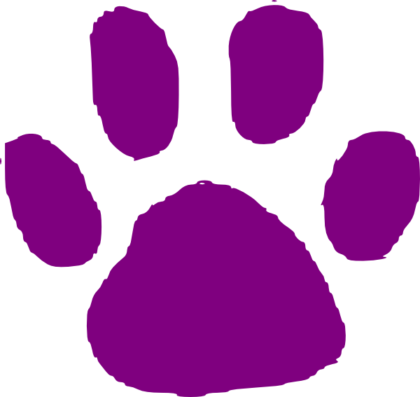 Animal Footprint Download Png Image (purple, white)