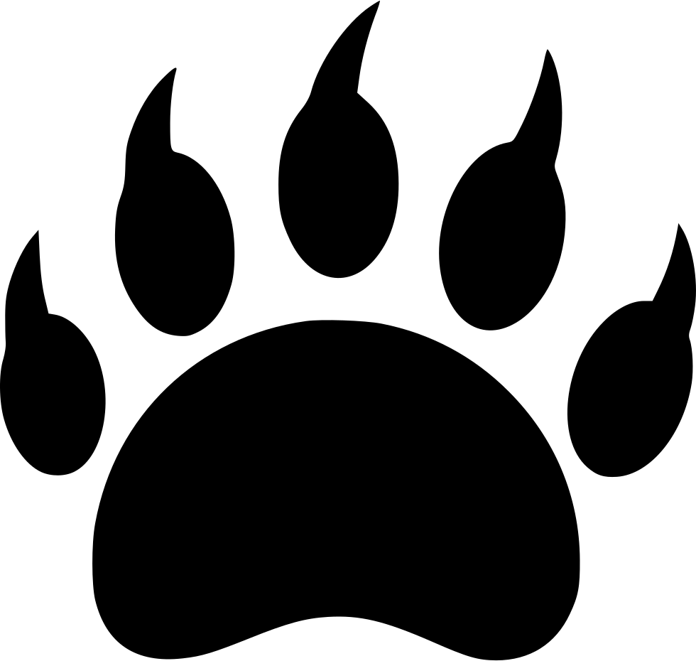 Animal Footprints Png File (lavender, black, white)