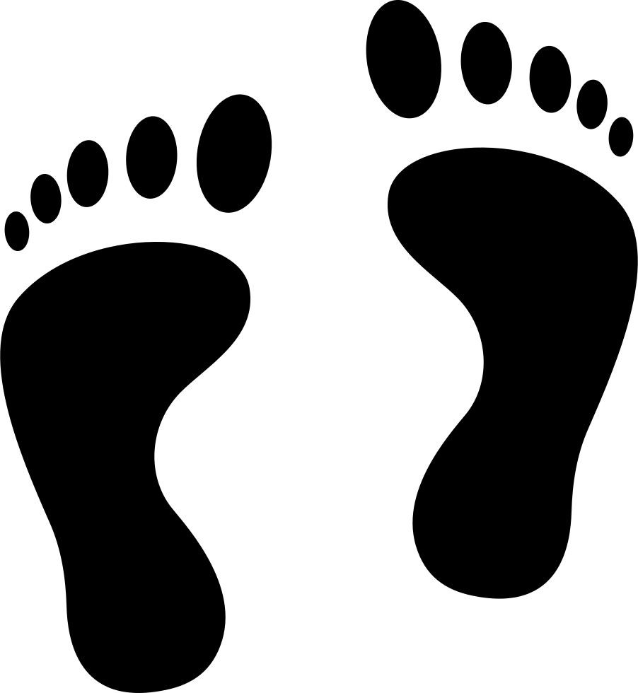 Animal Footprints Png Image (lavender, black, white)