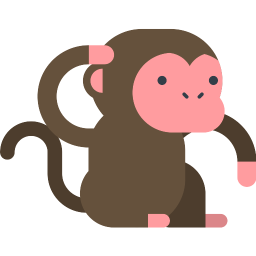 Animal Monkey Png Picture (olive, maroon, pink, black, salmon)