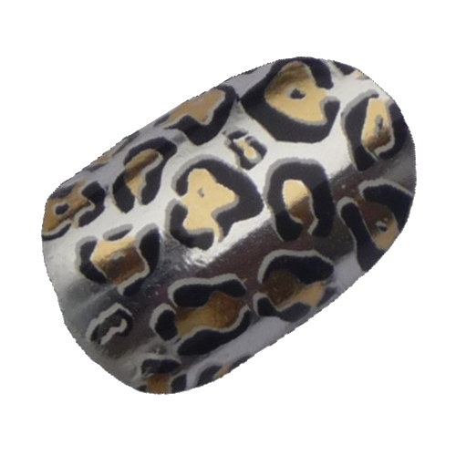 Animal Print Nails Png Pic (white, beige, black, gray)