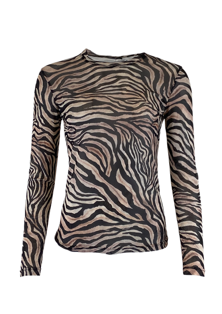 Animal Print Shirt Png Image (black, gray)