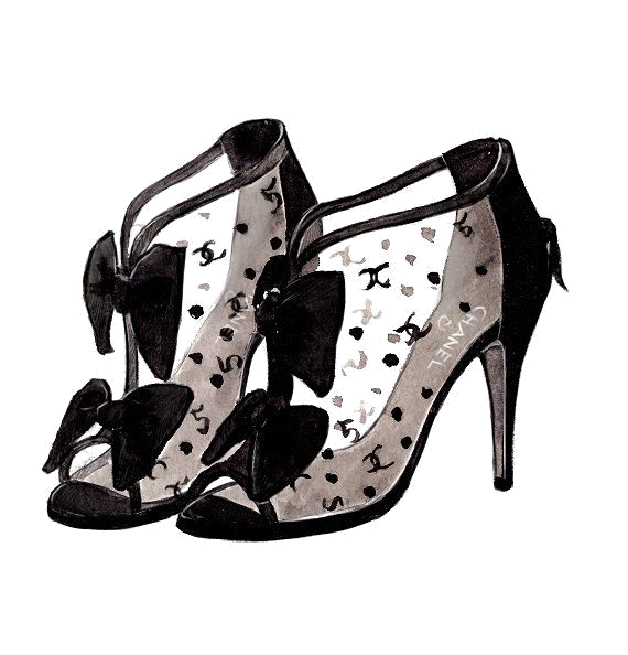 Animal Print Shoes Png Photos (white, black)