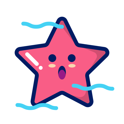 Animal Character Deep Inkcontober Starfish Water Free Png Icon Download (navy, salmon, black)