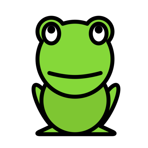 Animal Domestic Frog Free Png Icon (olive, white, black)