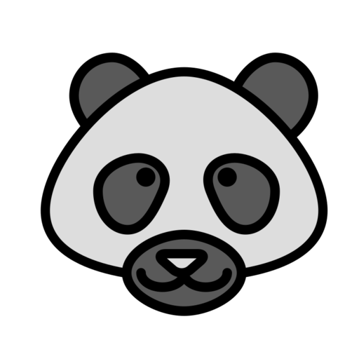 Animal Domestic Panda Free Png Icon Download (lavender, black, gray)