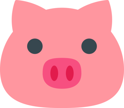 Animal Pig Free Transparent Png Icon Download (salmon, indigo, red, black, pink)