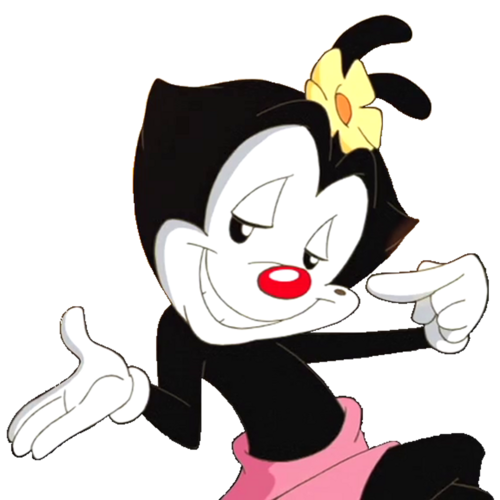 Animaniacs Png Image (white, pink, black)