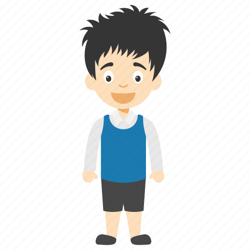 Animated Boy Png Clipart (teal, white, black, lavender, gray)