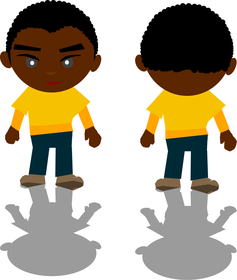 Animated Boy Png (maroon, black, gold)