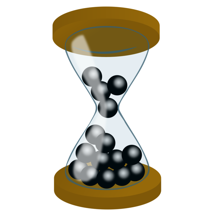 Animated Hourglass Png Image (teal, olive, black)