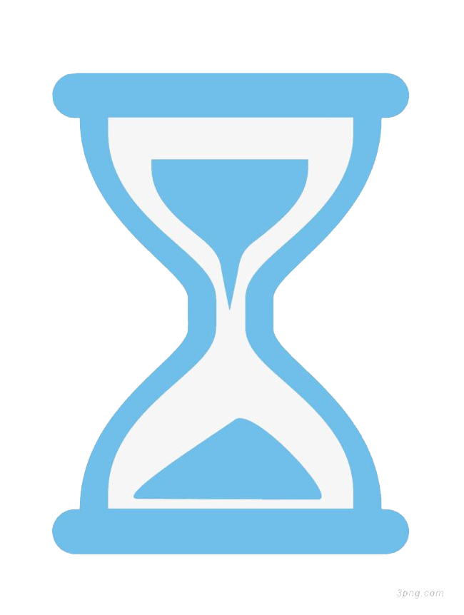 Animated Hourglass Transparent Png (white, silver, lavender)