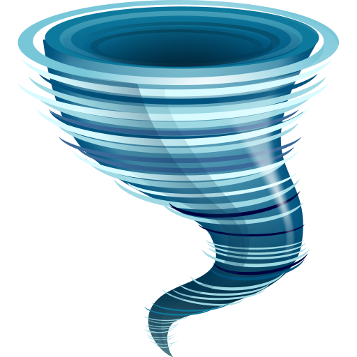 Animated Hurricane Tornado Png File (silver, lavender, navy, black, teal)