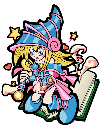 Anime Dark Magician Png Transparent Picture (pink, silver, beige, black, teal)