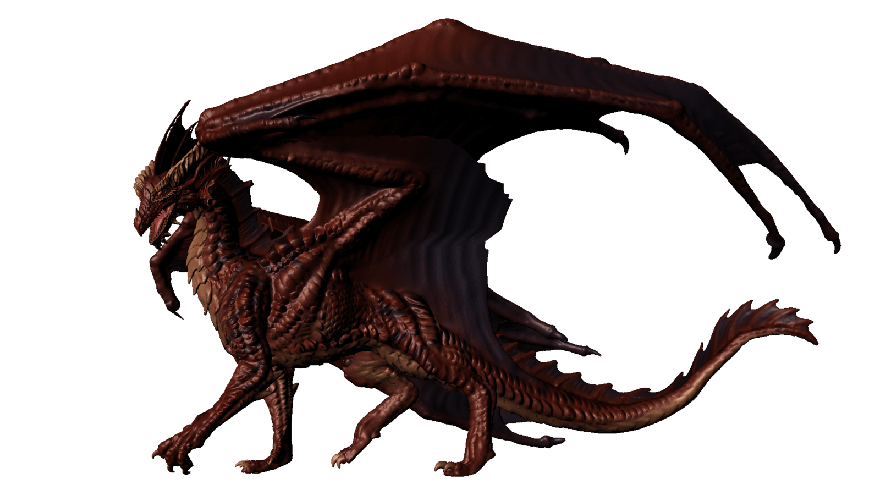 Anime Dragon Download Png Image (black, gray)