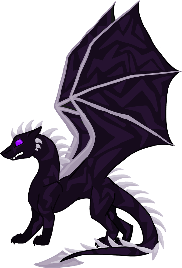 Anime Dragon Png File (black)