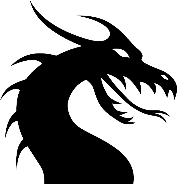 Anime Dragon Png Isolated File (black)