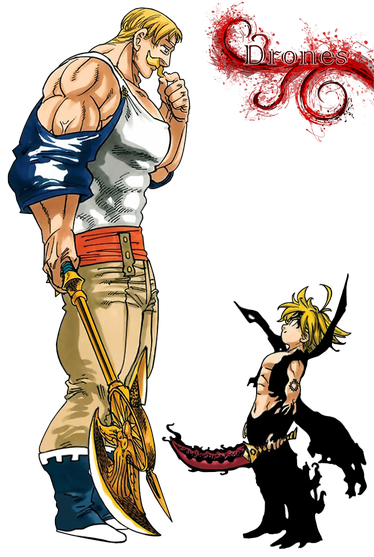 Anime Escanor Png Photos (white, black)