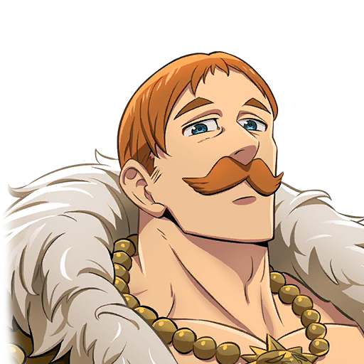 Anime Escanor Transparent Png (gray, pink, maroon, black)