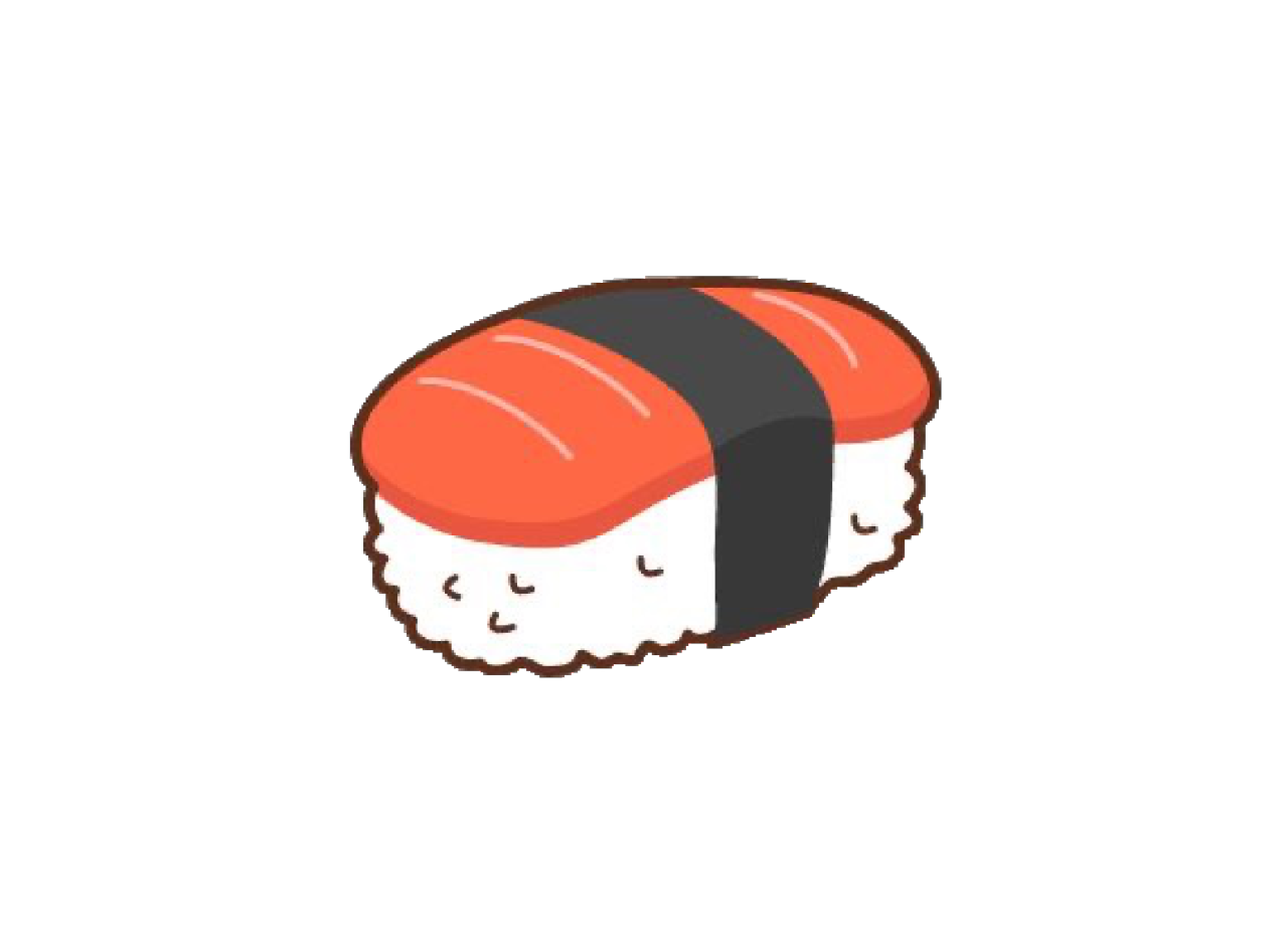 Anime Food Download Png Image (white, salmon, black, indigo)