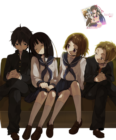 Anime Group Png Image (black)