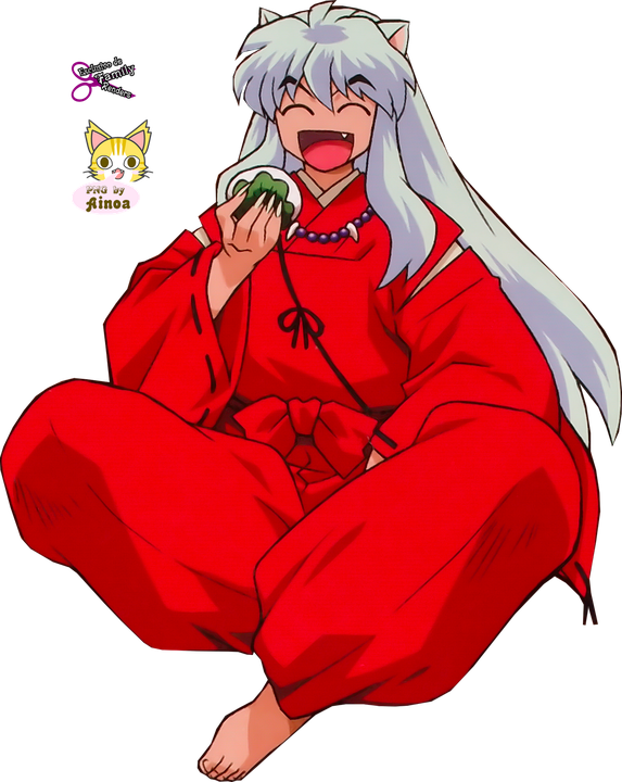 Anime Inuyasha Png File (red, maroon, black)