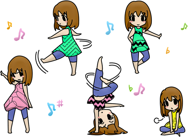 Anime Kawaii Png Isolated File (olive, black)