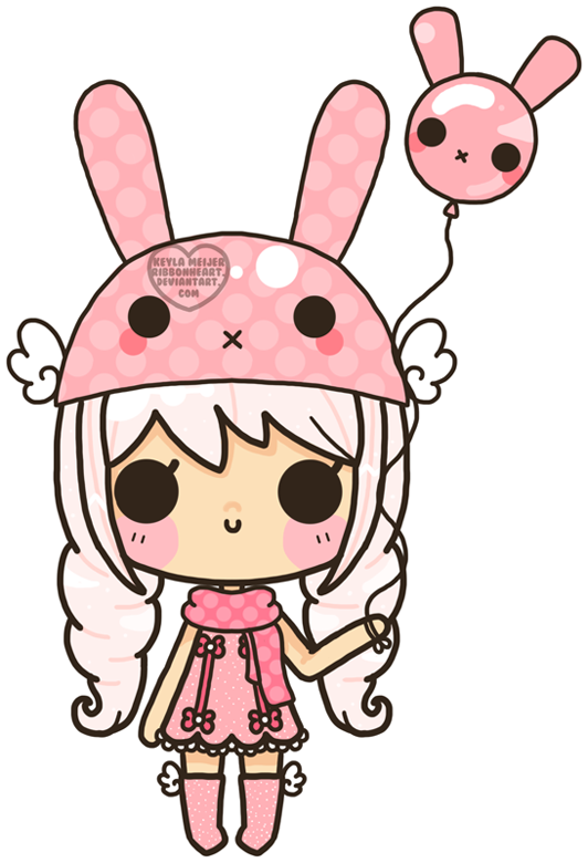 Anime Kawaii Png Isolated Photos (white, pink, black, beige)