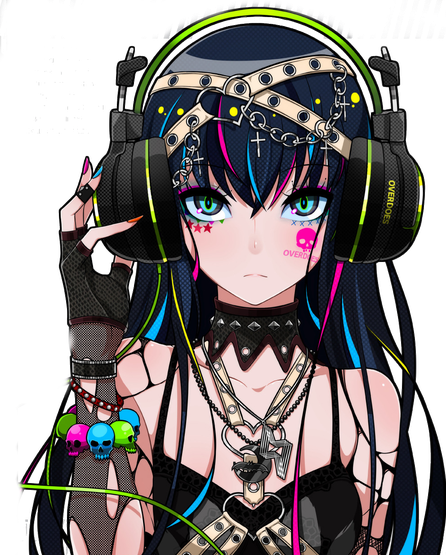 Anime Kawaii Transparent Png (beige, black)