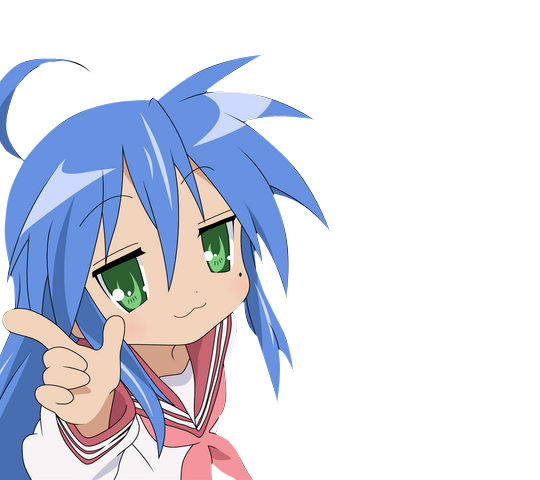 Anime Konata Izumi Png Free Download (white, gray, pink, lavender)