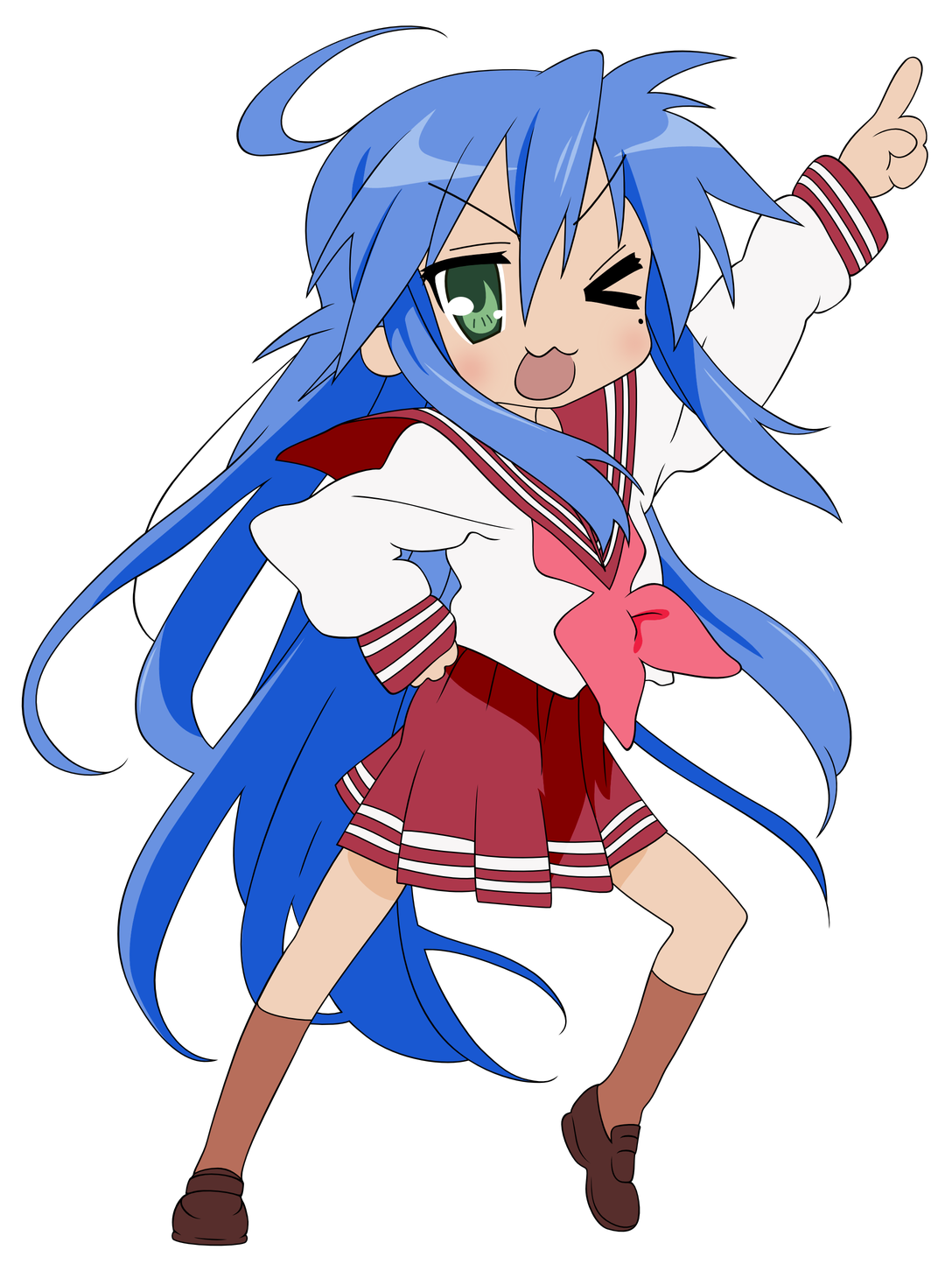 Anime Konata Izumi Png Hd (gray, chocolate, black, white, teal)