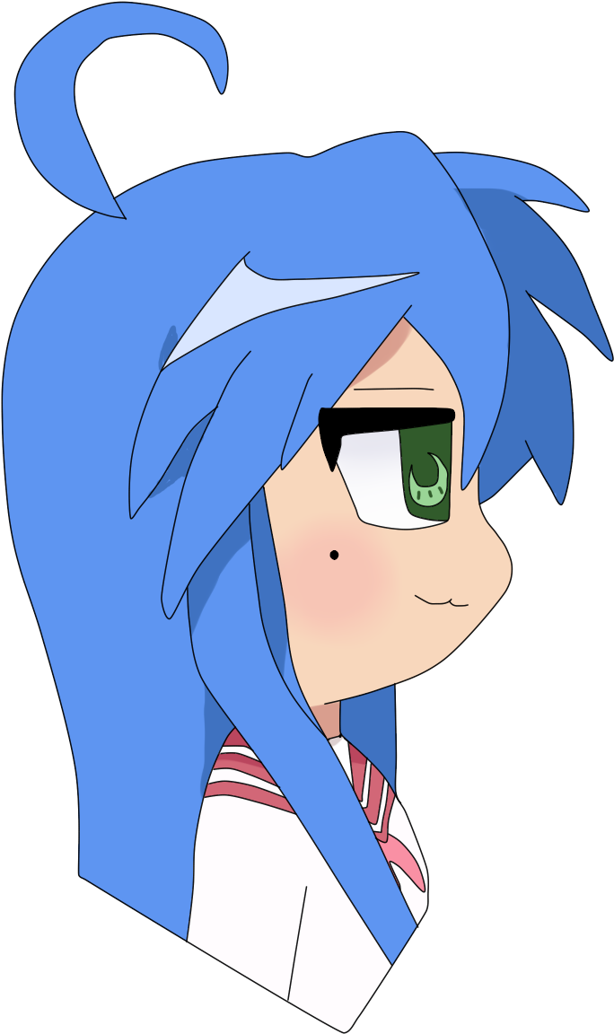 Anime Konata Izumi Png Image (silver, pink, black, white, teal)