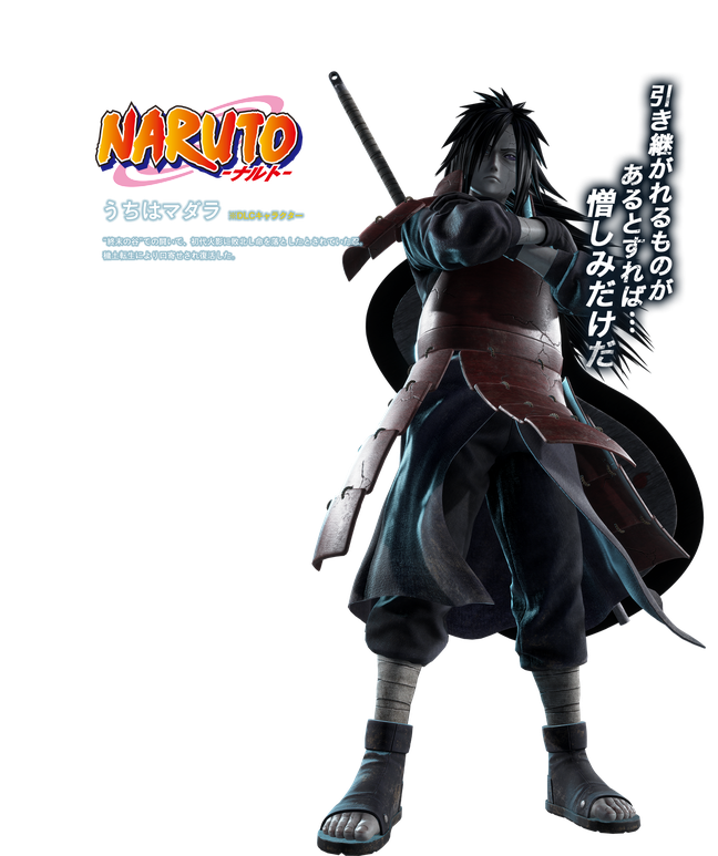 Anime Madara Uchiha Background Png (black)