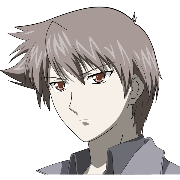 Anime Male Png Isolated Hd (indigo, black, silver, beige, gray)