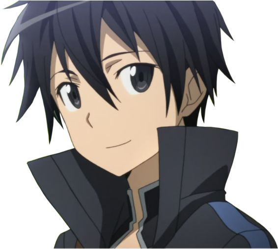 Anime Male Png (pink, black, indigo)