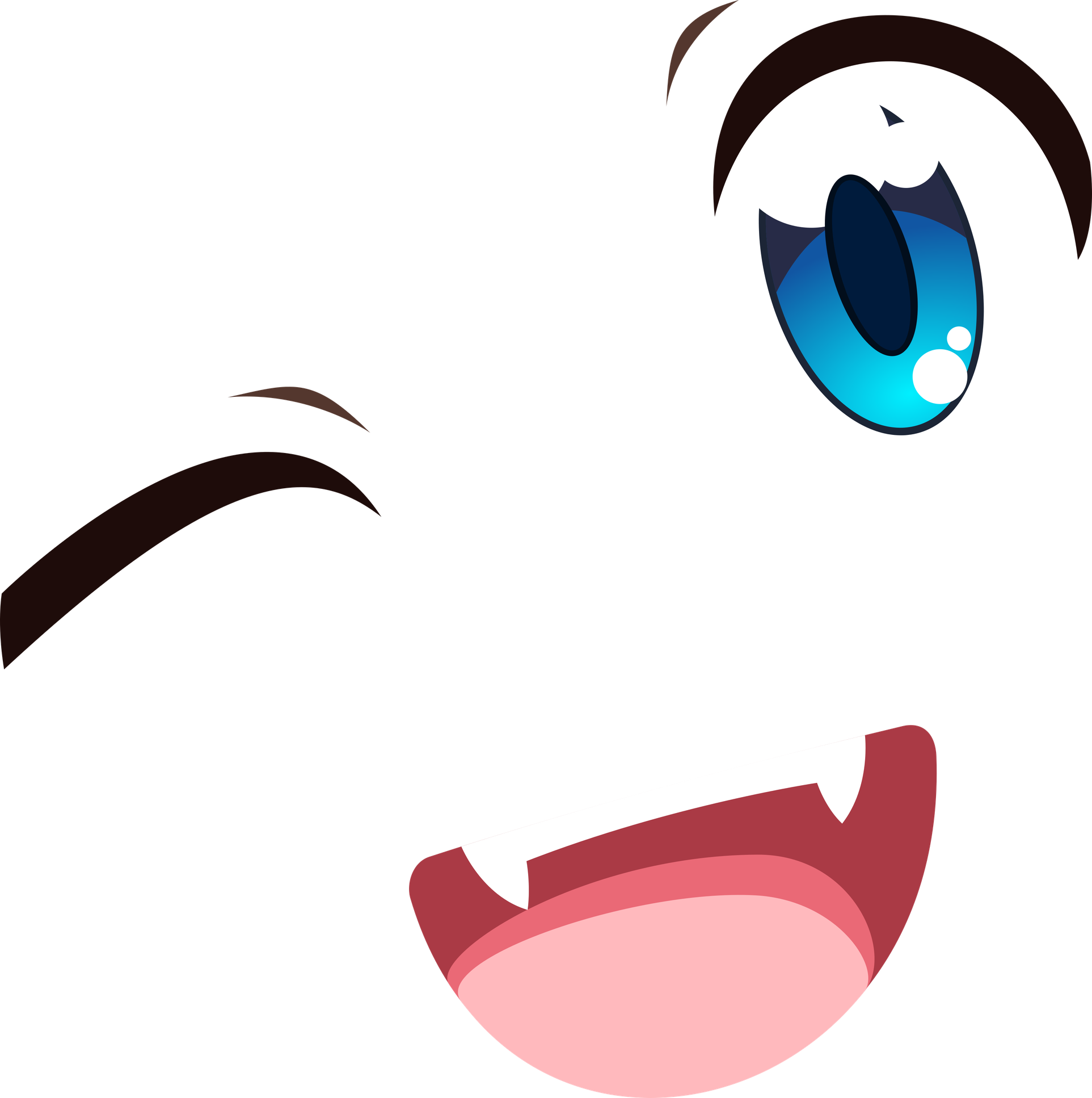 Anime Mouth Png Isolated Photo (white, pink, black, chocolate)