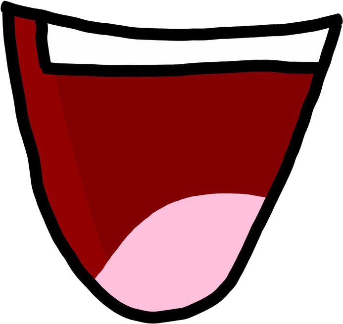 Anime Mouth Png Isolated Pic (white, pink, maroon, black)