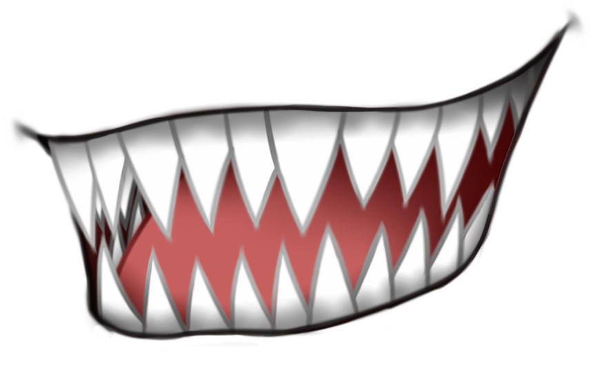 Anime Mouth Png Pic (white, black, silver, salmon, chocolate)