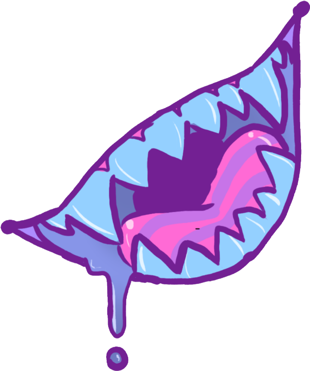 Anime Mouth Transparent Png (purple, black, silver, mint, violet)